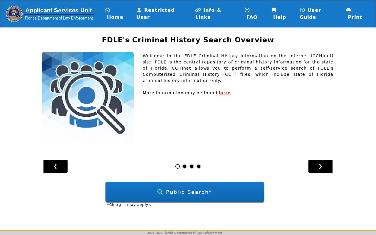 Santa Rosa County criminal history Florida CCH search