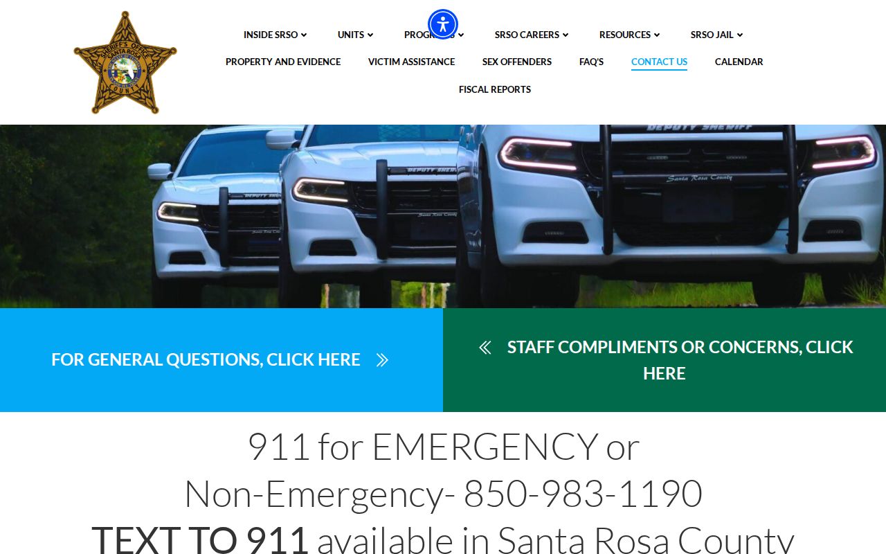Santa Rosa County arrest records sheriff and detention contacts